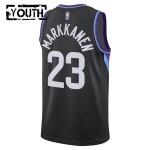 Maillot NBA Utah Jazz Lauri Markkanen Jordan 2025-26 Statement Edition Noir Swingman - Enfant